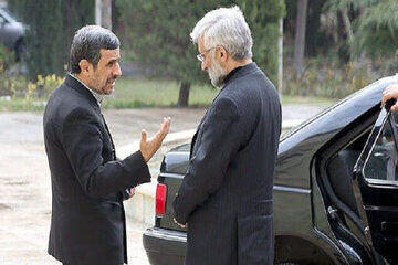 عکس خاص از بی اعتنایی سعید جلیلی به احمدی نژاد در اجلاس خبرگان