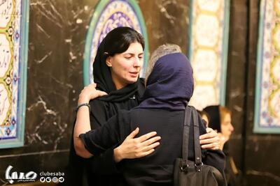 ویدئو غیرمنتظره از لیلا حاتمی در مراسم مادرش