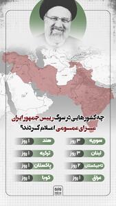 اینفوگرافی/چه کشورهایی در سوگ رییس جمهور ایران عزای عمومی اعلام کردند؟ | اقتصاد24