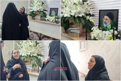 تصاویری از بی‌تابی خواهر شهید رئیسی در منزلش