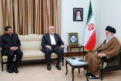 دیدار اسماعیل هنیه رئیس دفتر سیاسی حماس با رهبر معظم  انقلاب