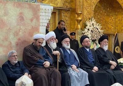 حضور رهبر جریان حکمت ملی عراق در مراسم تشییع رئیس‌جمهور ایران در مشهد