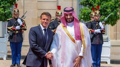 تاکید رئیس جمهور فرانسه و ولیعهد عربستان بر لزوم آتش‌بس در غزه