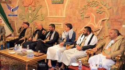 ادای احترام یمن به شهید ابراهیم رئیسی و همراهانش/ مقامات مهمان سفارت ایران شدند+ عکس