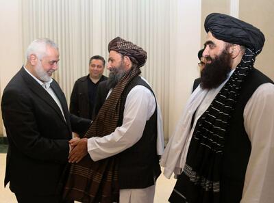 عکس/ دیدار هیات طالبان با اسماعیل هنیه در تهران