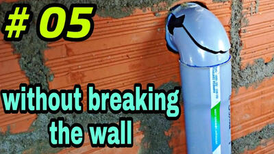 (ویدئو) نحوه تعویض زانویی شکسته لوله پلیکا بدون تخریب دیوار با ترفندی ساده