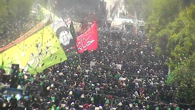 تشییع پیکر رئیس‌جمهور شهید در زادگاهش/ مشهدی‌ها برای همشهری‌شان سنگ تمام گذاشتند+ فیلم و عکس