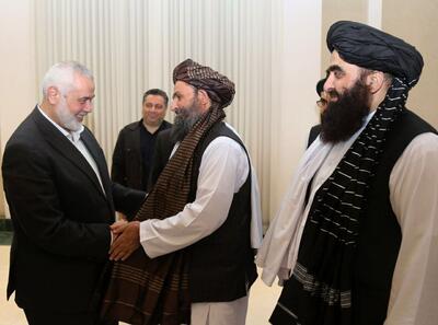 دیدار هیات طالبان با اسماعیل هنیه در تهران