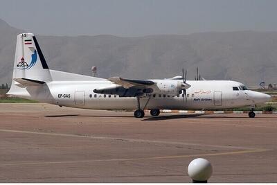 فرود اضطراری فوکر ۱۰۰ هواپیمایی ایران‌ایر در فرودگاه اردبیل
