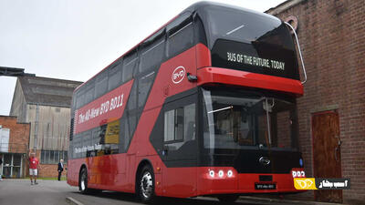 تولید اتوبوس های دو طبقه لندن توسط بی وای دی