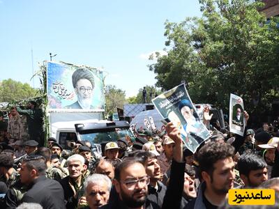 گزارش تصویری از مراسم تشییع و تدفین امام جمعه معتبر، شهید آل هاشم در تبریز