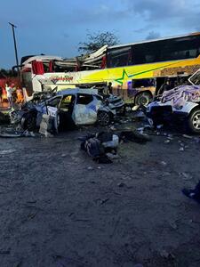 تصادف شدید در جنوب شرق ترکیه 51 کشته و  زخمی برجای گذاشت + فیلم