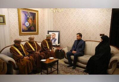 حضور وزیر خارجه عمان در منزل شهید امیرعبداللهیان  