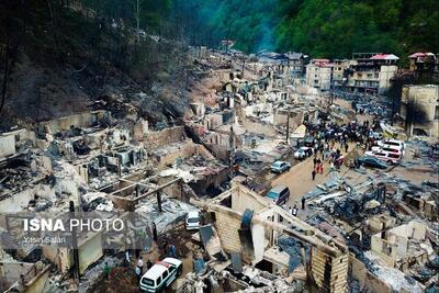 روستای امامزاده ابراهیم پس از آتش سوزی
