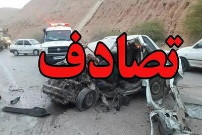 ۲ فوتی در پی برخورد ۲ خودرو در اصفهان