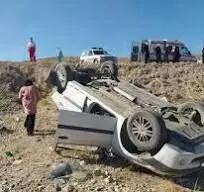 ۶ مصدوم در واژگونی خودرو سواری در محور شهرکرد- جونقان