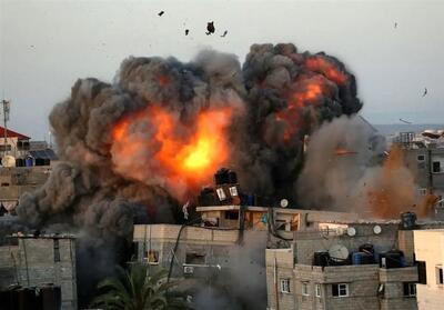 حمله هوایی رژیم صهیونیستی به غزه- فیلم رسانه ها تسنیم | Tasnim