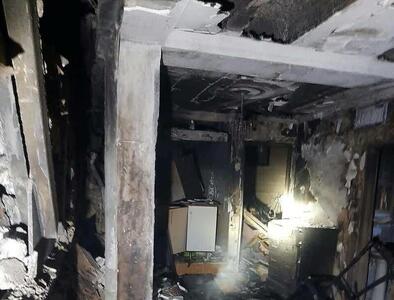 ‌انفجار و آتش‌سوزی یک ساختمان مسکونی در خیابان دماوند