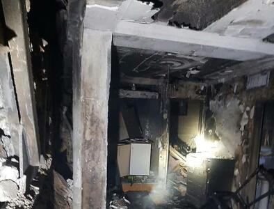 انفجار و آتش‌سوزی ساختمان مسکونی در تهران