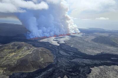 فوران مجدد یک آتشفشان در ایسلند