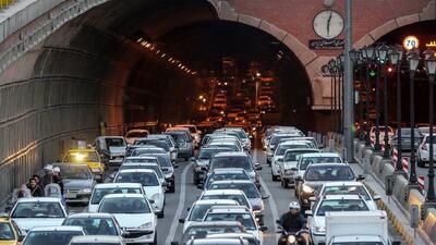ترافیک تهران کم شد