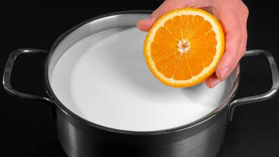 (ویدئو) پنیر نخرید؛ با شیر و آب پرتقال در خانه و در 5 دقیقه درست کنید!
