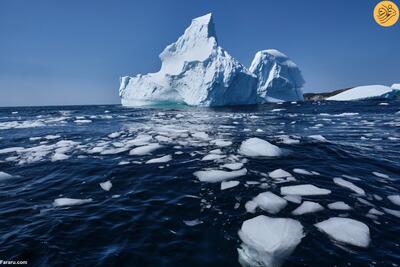 (تصاویر) شناور شدن کوه یخ غول‌‎پیکر در پی گرمای هوا