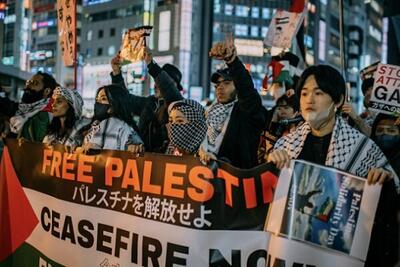 اعتراض دانشجویان ژاپنی به جنگ غزه/ دانشجوها خواستار قطع همکاری دانشگاه‌ها با اسرائیل هستند