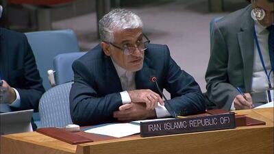 ایروانی در شورای امنیت: جنایات رژیم صهیونیستی با حمایت کامل ایالات متحده و با مصونیت کامل انجام شده است