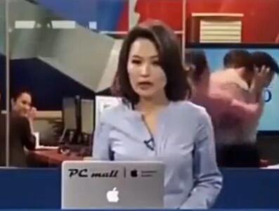 ببینید/ درگیری فیزیکی دو پرسنل رادیو تلویزیون مغولستان