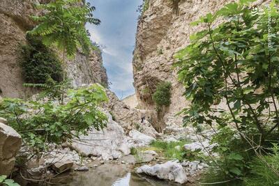 عکس/ آبشار و دره زیبای بالی قایه در مراوه تپه در استان گلستان