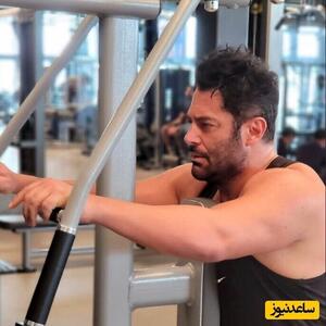 ورزش کردن محمدرضا گلزار در باشگاه