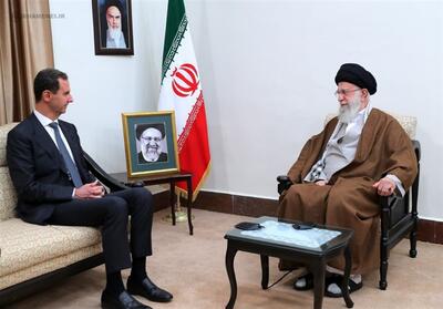 رهبرانقلاب در دیدار اسد:ایران و سوریه ارکان محورمقاومت هستند - تسنیم
