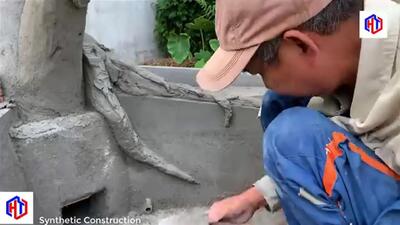 (ویدئو) فرآیند درست کردن یک حوض بتنی زیبا در حیاط به روش استاد تایلندی