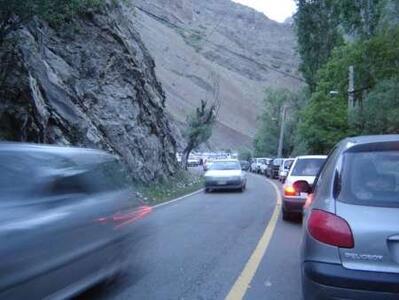 ترافیک نیمه سنگین در جاده چالوس و آزادراه تهران - شمال