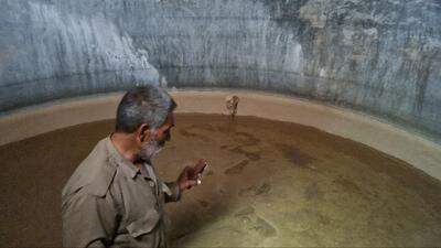 شستشوی مخزن آب شرب روستای خیرآباد خواف