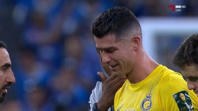 گریه شدید رونالدو پس از دست دادن جام حذفی عربستان  | ویدئو