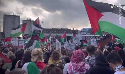 فیلم/ تجمع هواداران فلسطین در کنتیکت آمریکا