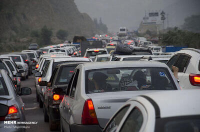 جزئیات ترافیک در جاده چالوس