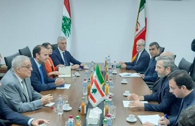 علی باقری با وزیر خارجه لبنان دیدار کرد + فیلم