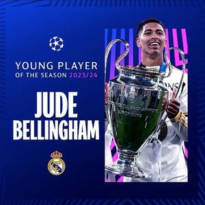 بلینگام بهترین بازیکن جوان اروپا