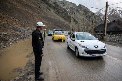 جاده چالوس به سمت استان مازندران، یکطرفه شد