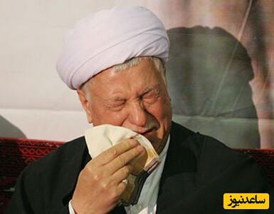 گریه های آیت الله هاشمی رفسنجانی برای امام خمینی(ره) در مراسم تشییع ایشان+عکس