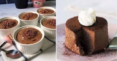 طرز تهیه دسر شکلاتی ساده؛ رژیمی و خوشمزه / بشمار سه یه دسر عالی درست کن