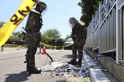 بحران بادکنک‌های حاوی زباله در کره جنوبی/ کار به تعلیق توافقنامه نظامی رسید (فیلم)