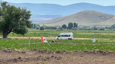 2 خلبان در سقوط هواپیمای آموزشی در مرکز ترکیه کشته شدند 