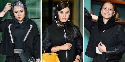 چرا این روزها همه بازیگران ایرانی مشکی می‌پوشند؟ اگر مشکی دوست دارید، از این استایل‌ها ایده بگیرید! - چی بپوشم