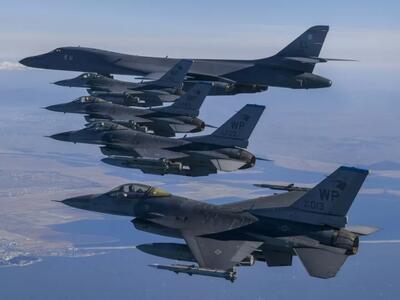 رزمایش مشترک نیروهای هوایی آمریکا و کره جنوبی در شبه‌جزیره کره