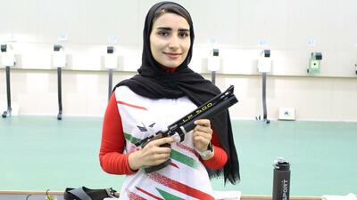 هنرنمایی بانوی المپیکی ایران در جام جهانی تیراندازی