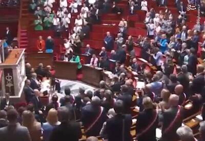فیلم/ ابتکار جالب نمایندگان پارلمان فرانسه در حمایت از فلسطین